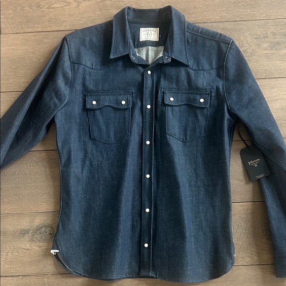 Freenote raw denim shirt